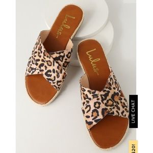 Lulu’s leopard print sandals